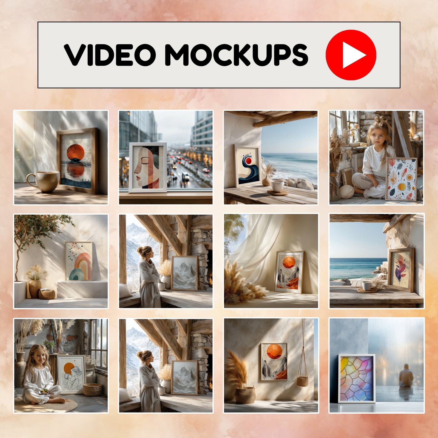 video frame mockups