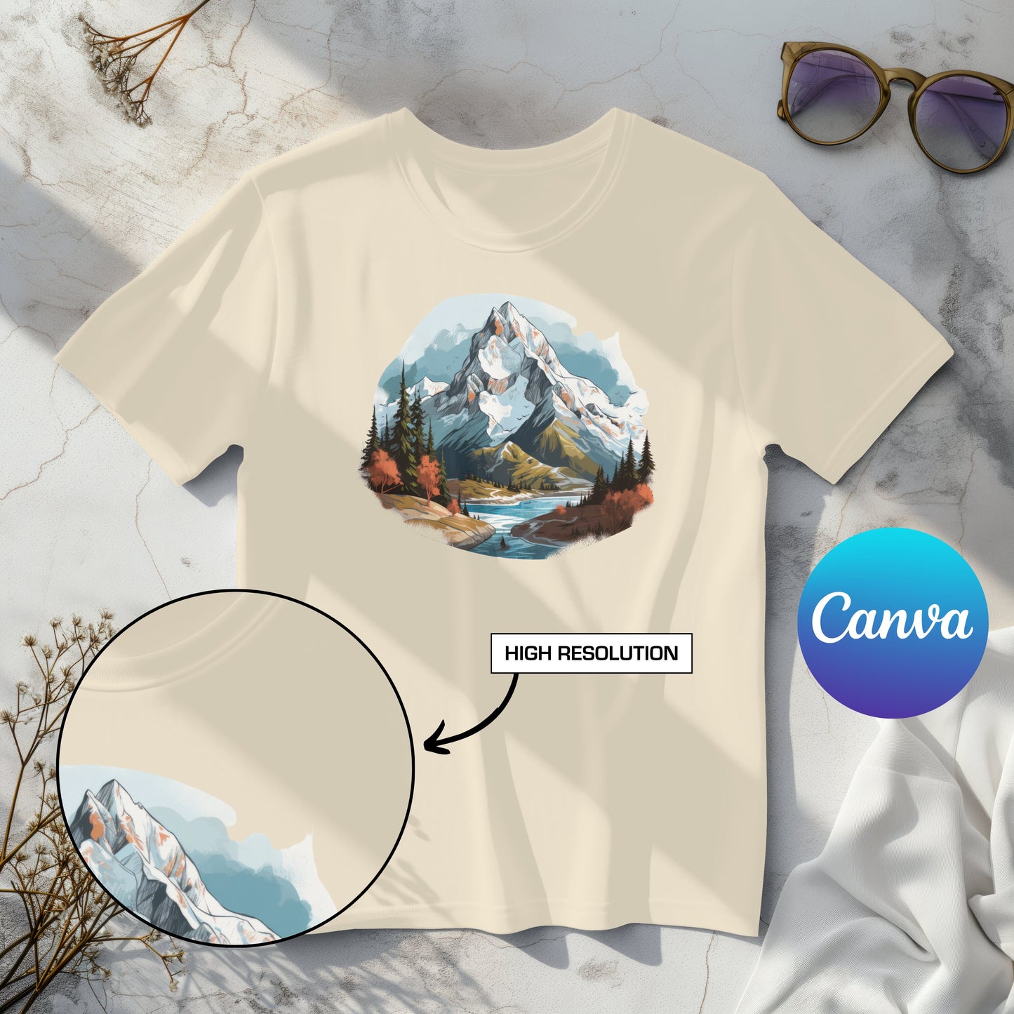 Canva 3001 Tee Mockup