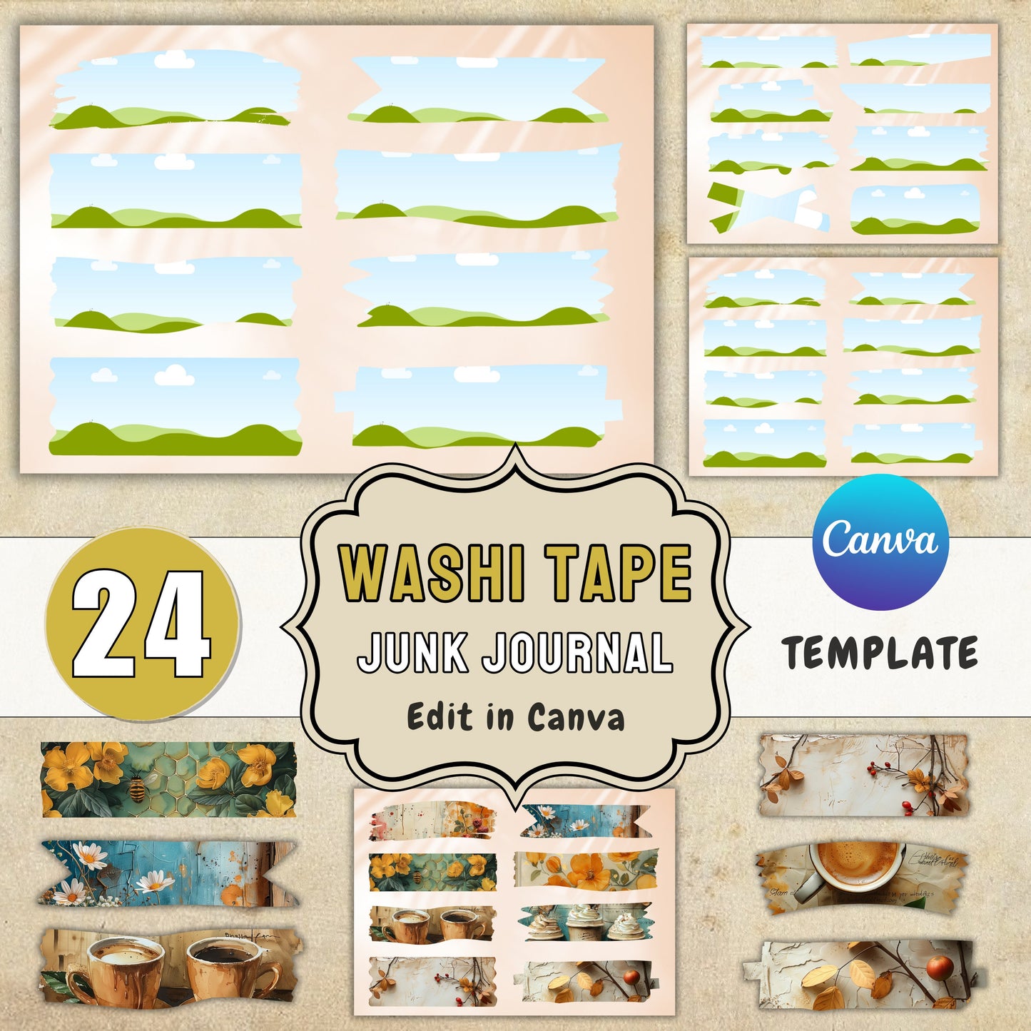 Washi Tape Template