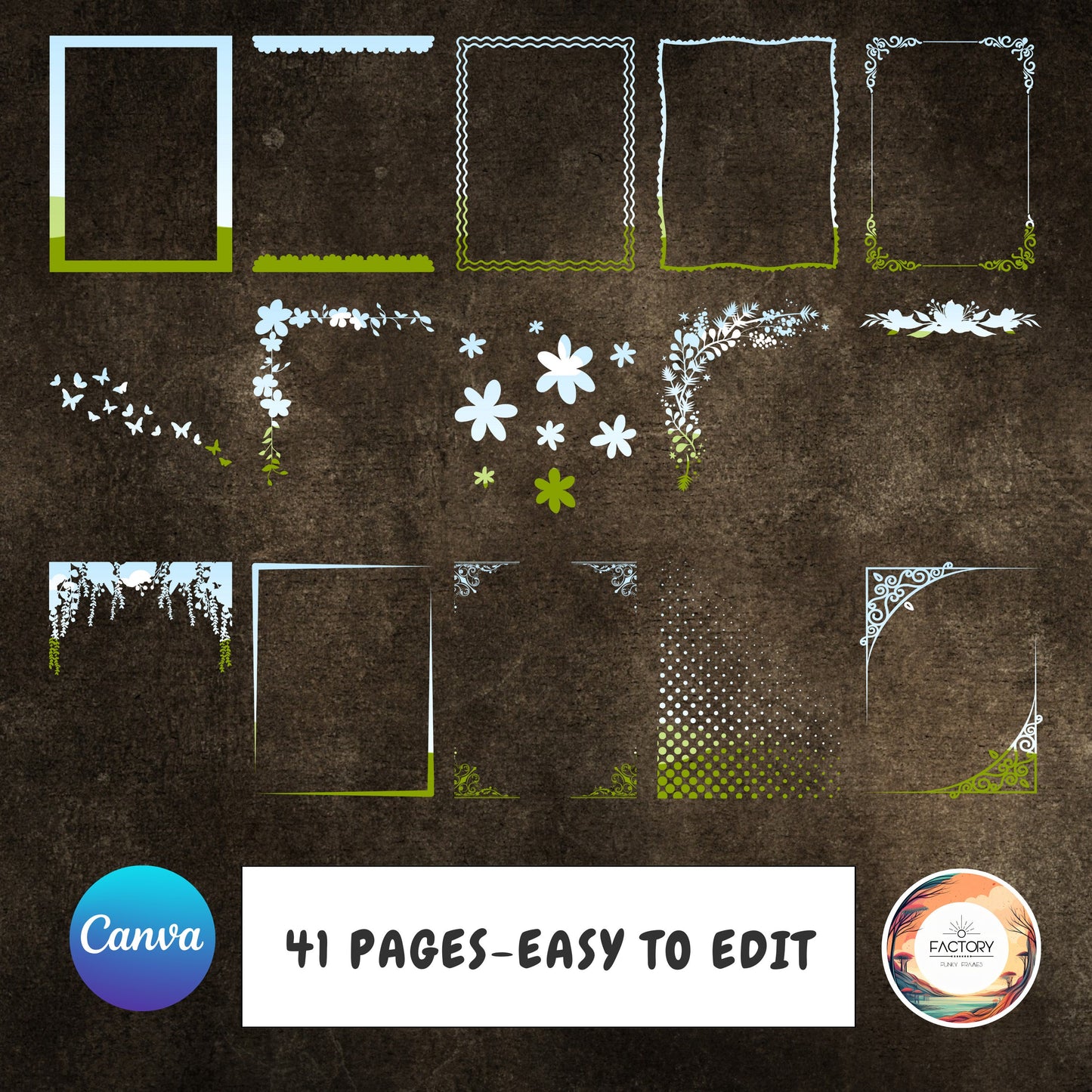 Canva Template Butterfly Overlay Canva Drag and Drop