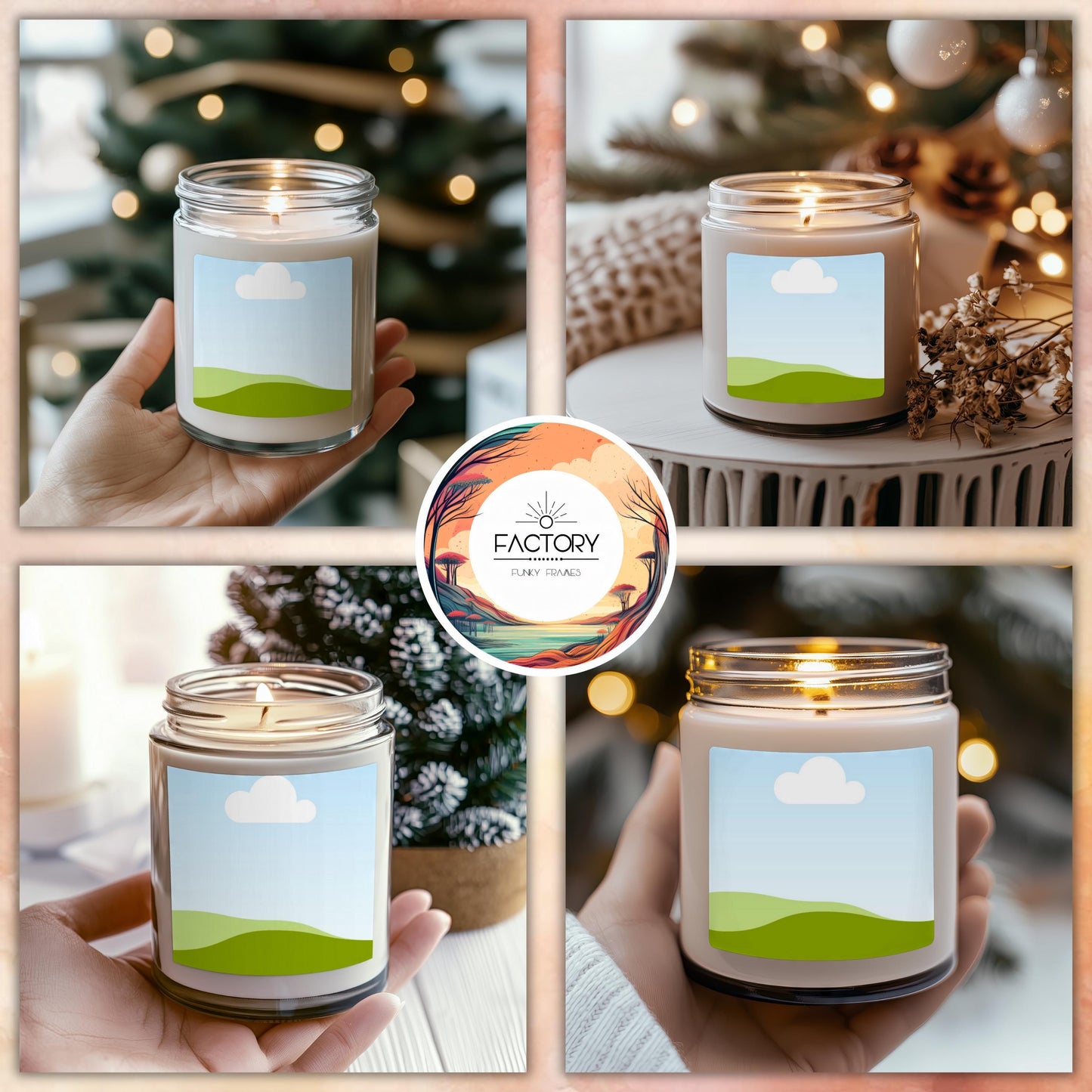 Drag and Drop Candle Mock up