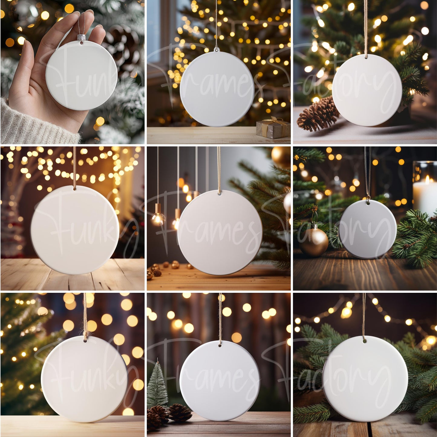 Tree Ornament Template Ceramic Ornament