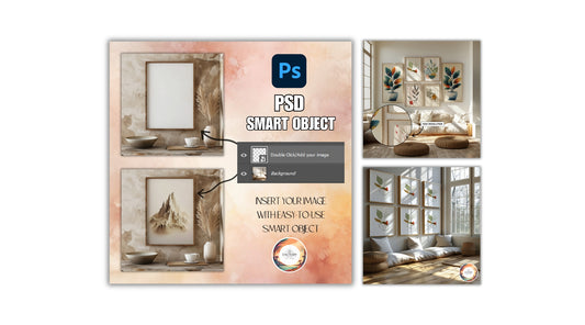 PSD Mockups Made Easy - Easily Customize Wall Art, Tumblers, Mugs, Mousepads, Ornaments and More!