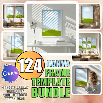 Canva Wallart Mockup Bundle 