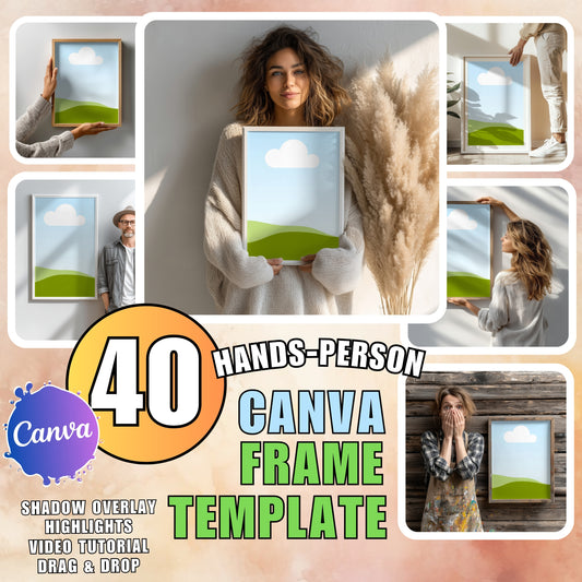 Canva Wallart Mockup Bundle