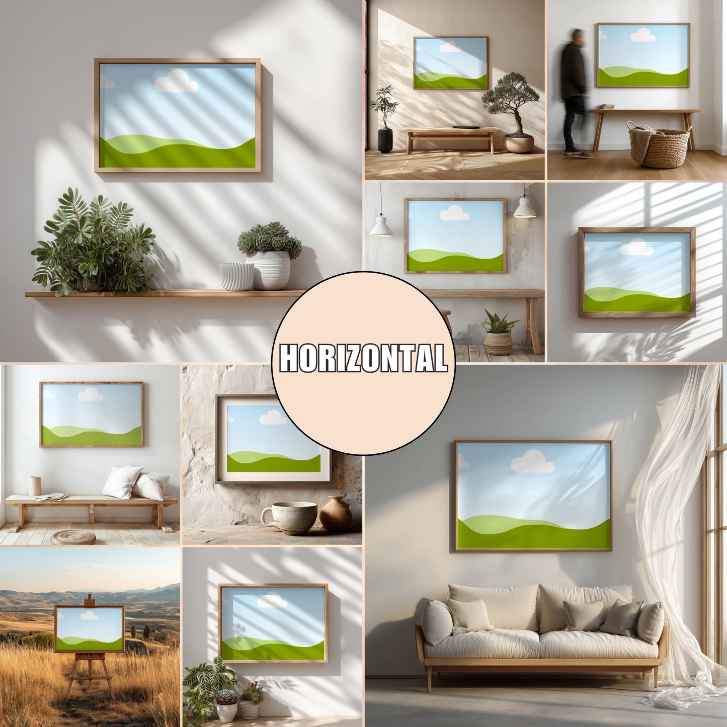 canva horizontal frame mockups

