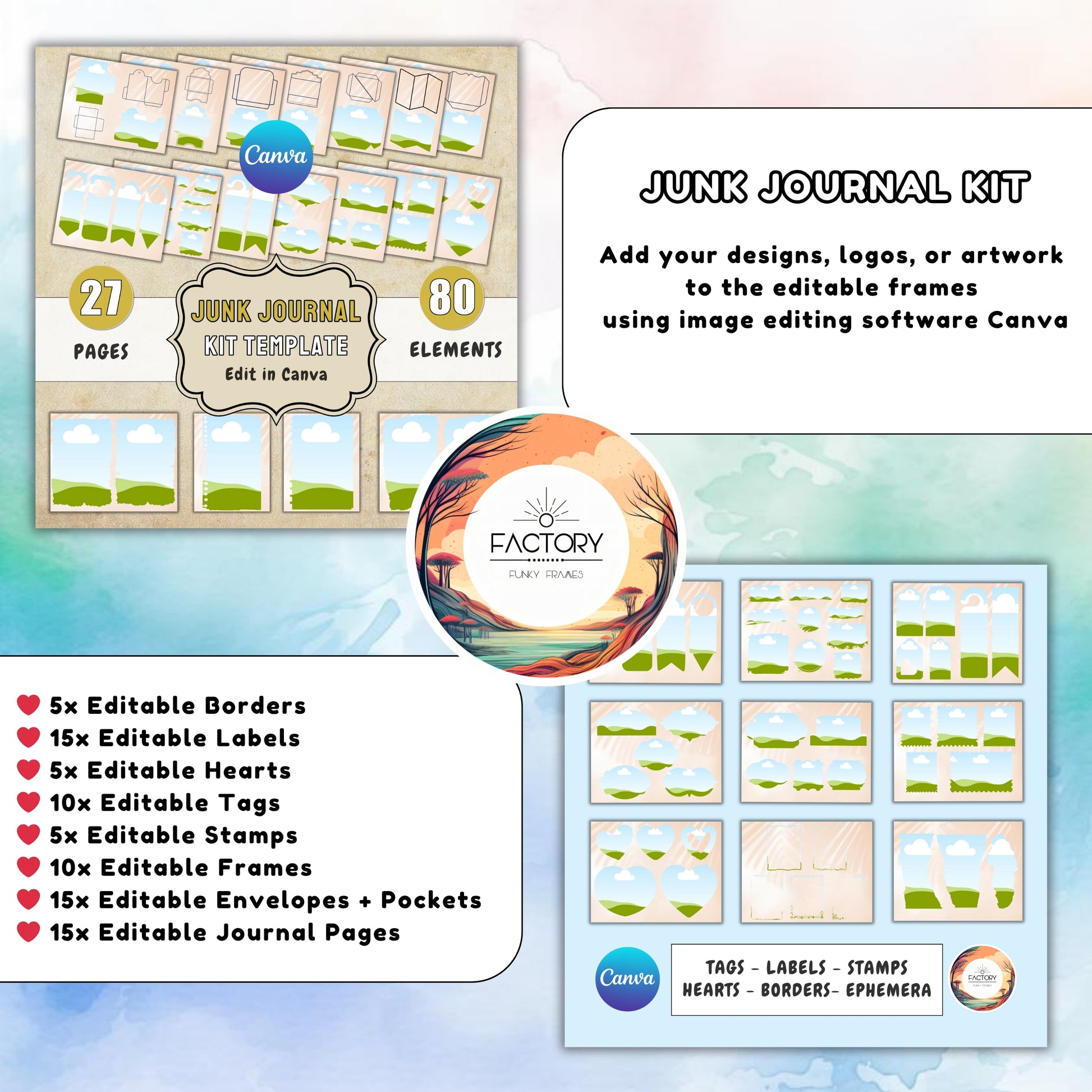 Canva Templates Drag & Drop Frames