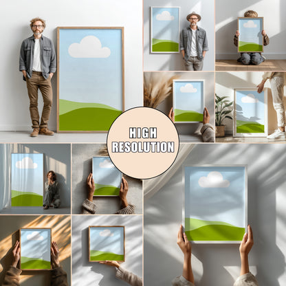 Wallart Mockup for Canva Drag and Drop