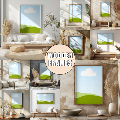 Canva Wallart Mockup Bundle | Canva Frame Template Bundle | Wallart Mockup for Canva Drag and Drop