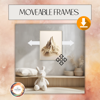 moveable nursery frame mockup