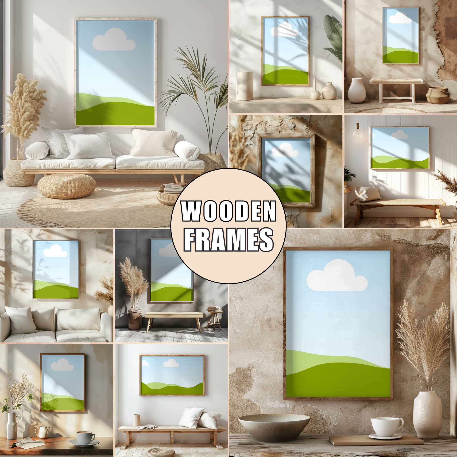 Wallart Mockup for Canva Drag and Drop