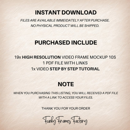 Frame Mockup Video Bundle | PSD Wallart Mockup Video | Photoshop Animated Frame Mockup