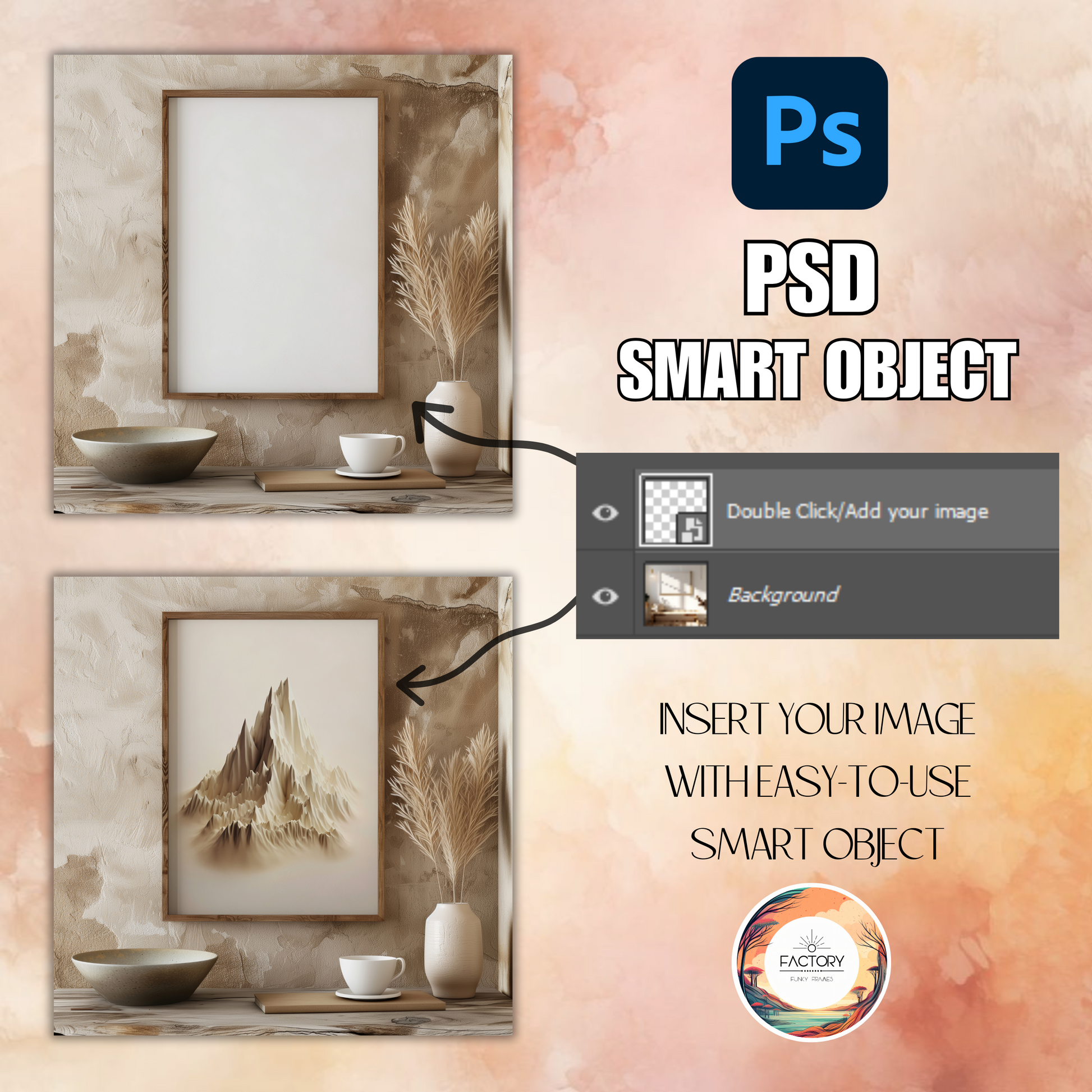 wallart frame mockup bundle