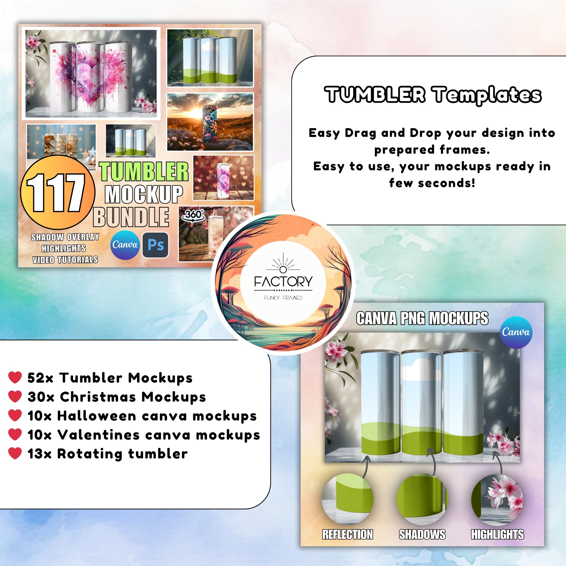 tumbler canva templates