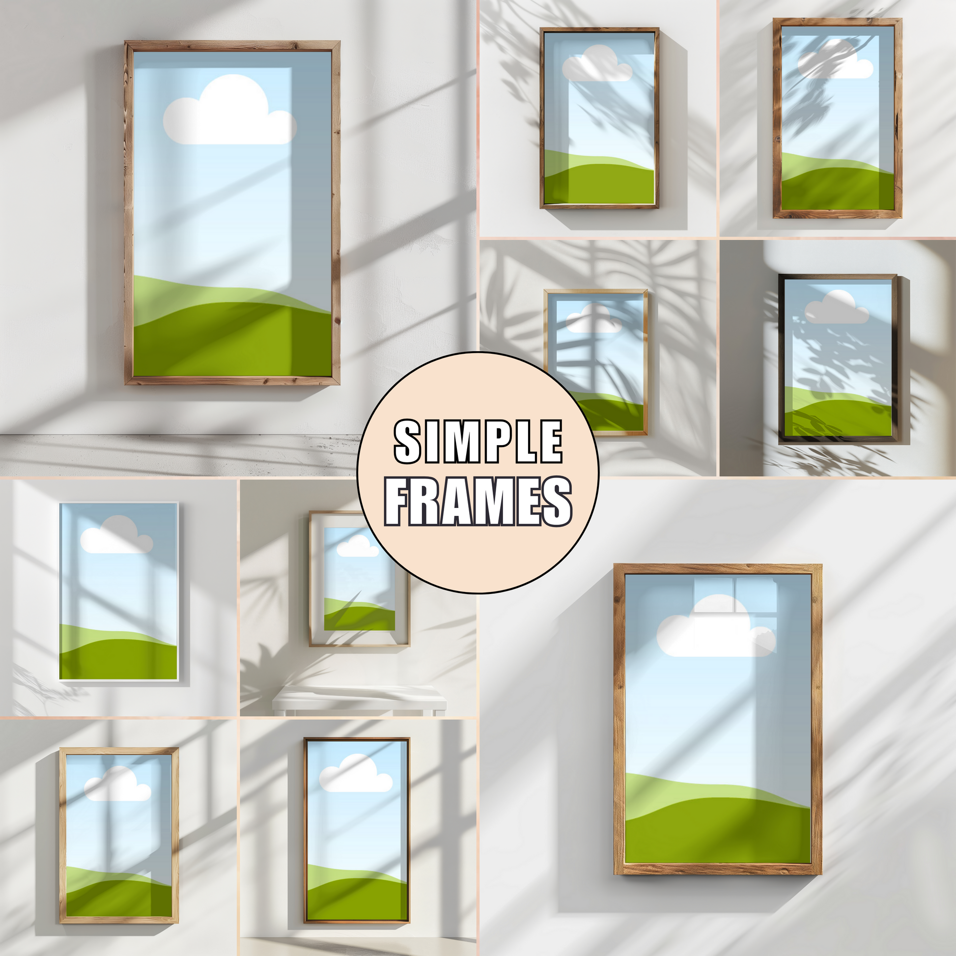 minimalistic frame templates
