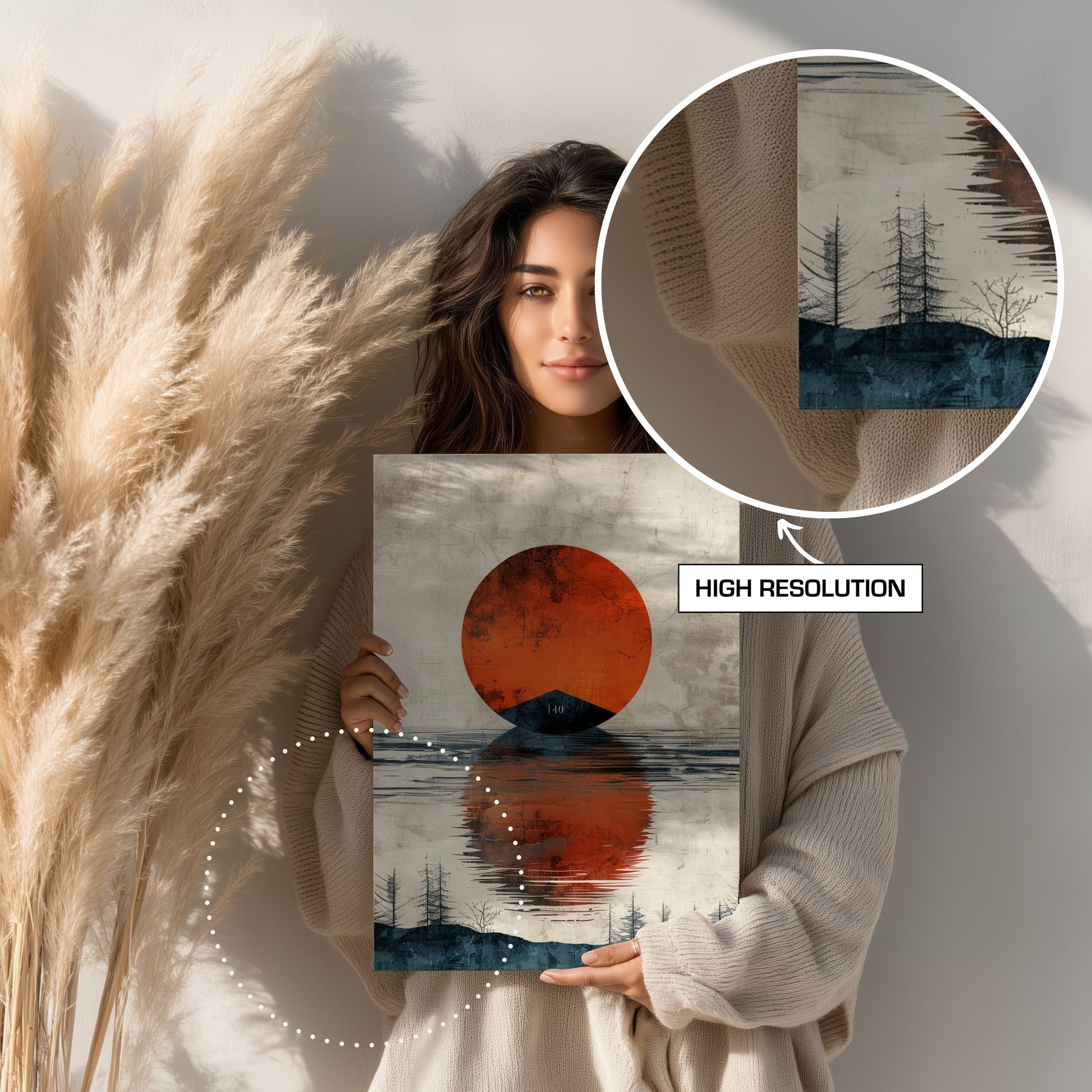 Wallart Mockup for Canva Drag and Drop
