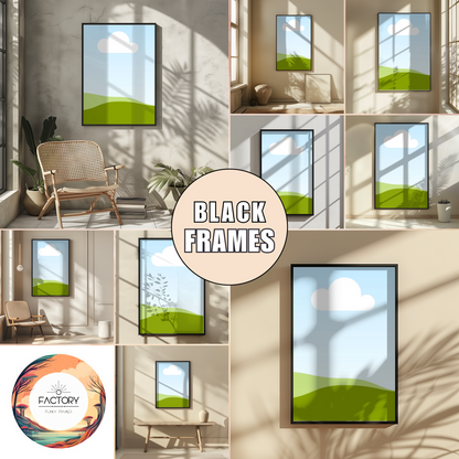 Canva Wallart Mockup Bundle | Canva Frame Template Bundle | Wallart Mockup for Canva Drag and Drop