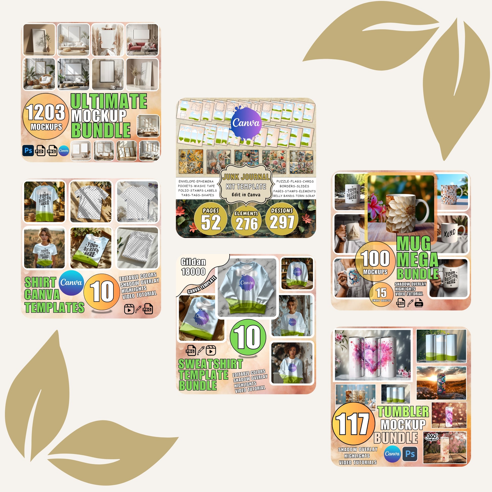 Whole Shop Mockup Bundle Full 
