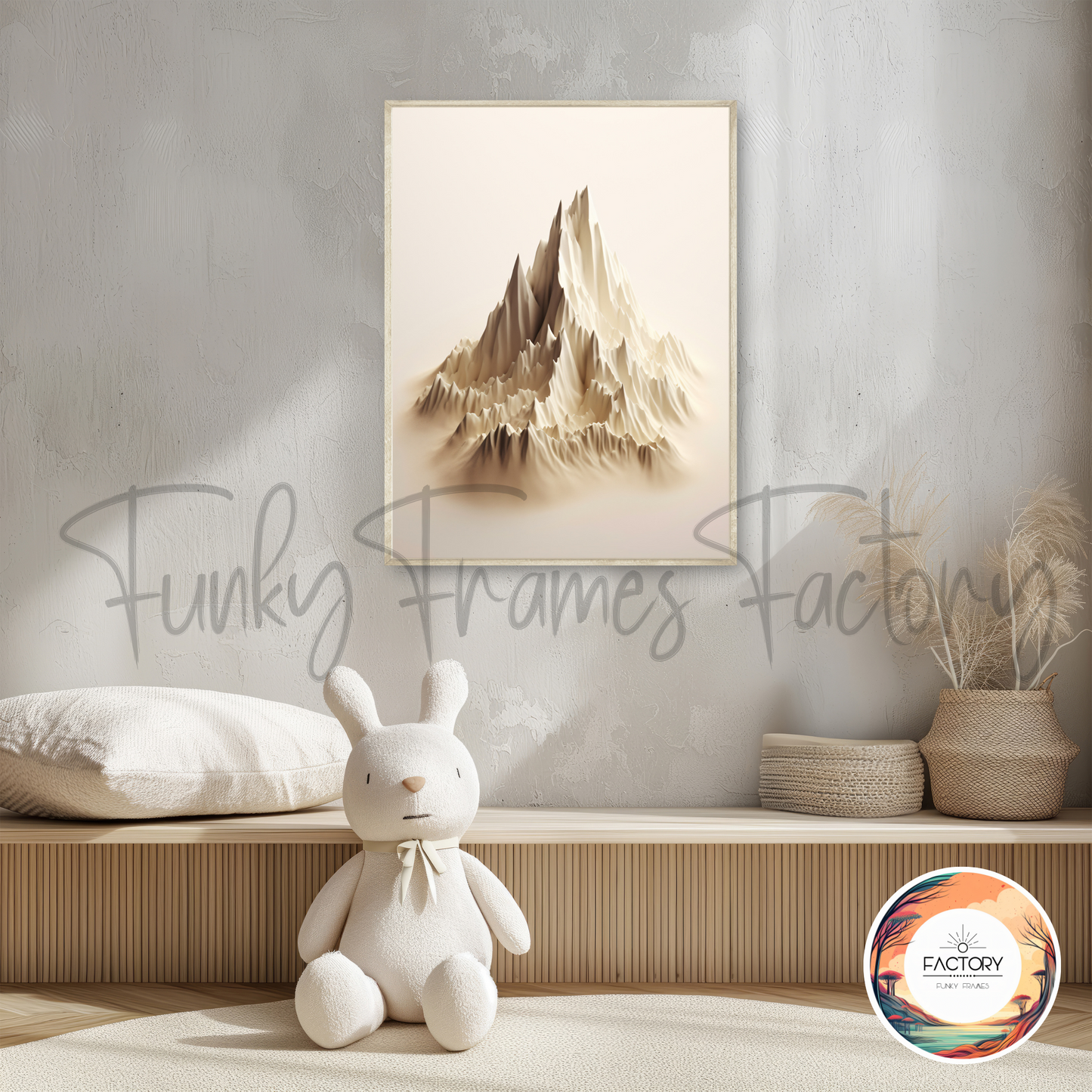 Nursery Frame Mockup Bundle | Nursery Mockup Din Aspect Ratio Editable Wallart Mockup