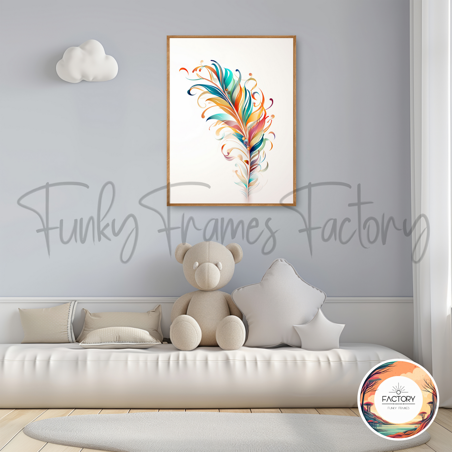 Nursery Frame Mockup Bundle | Nursery Mockup Din Aspect Ratio Editable Wallart Mockup