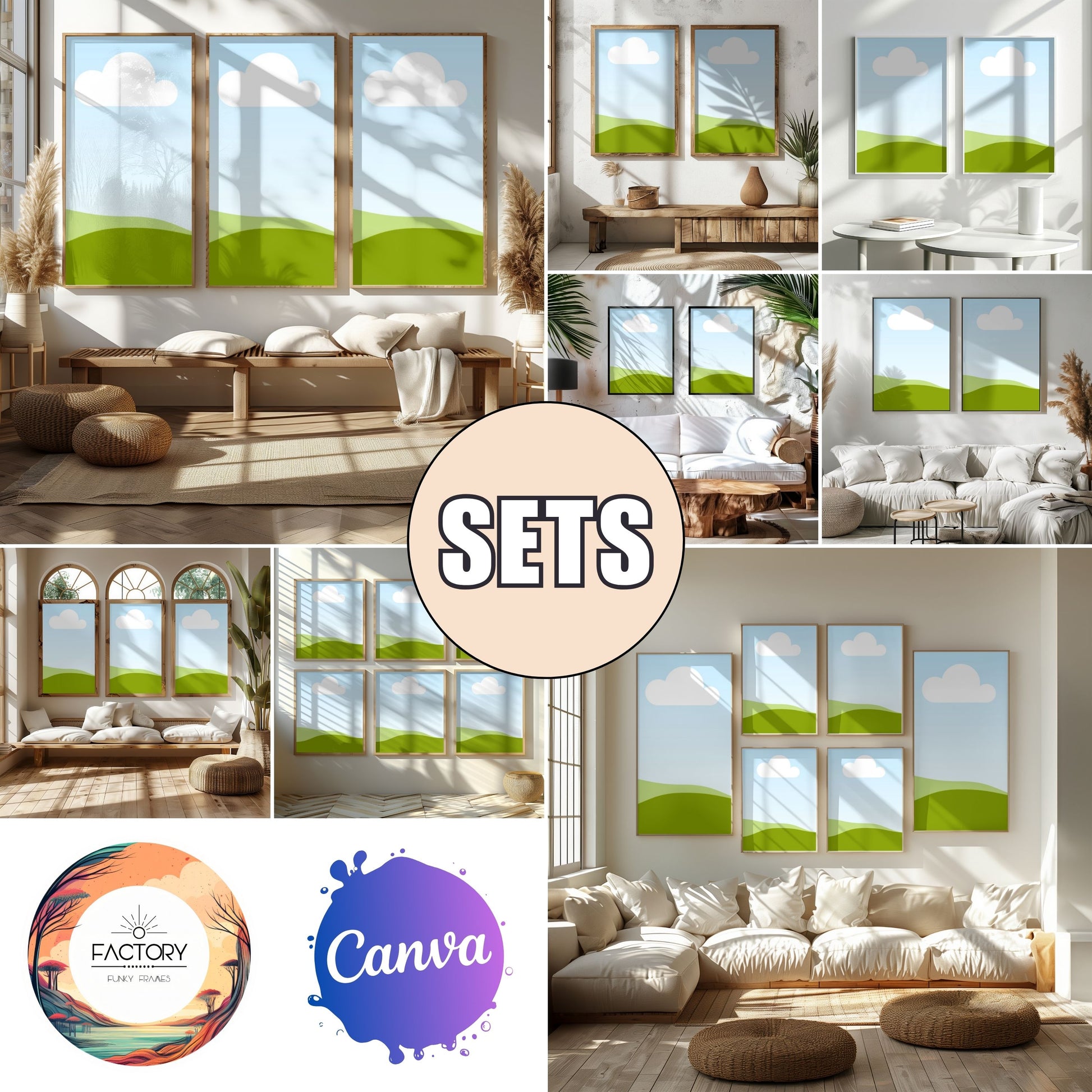 canva sets frame mockups