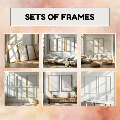 set of frames mockups