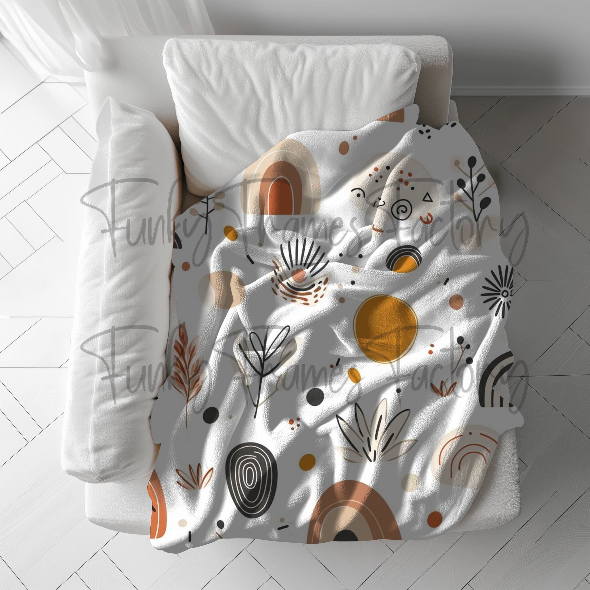 Fleece Blanket Mockup 