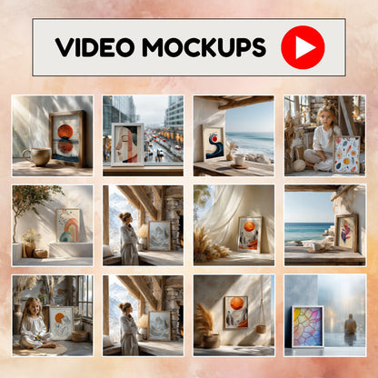video frame mockups