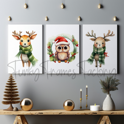 Christmas WallArt Mockup Bundle | PSD Canvas Mockup | Canvas Template Photoshop +TUTORIAL