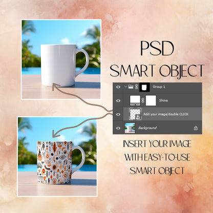 White Mug mock-up PSD