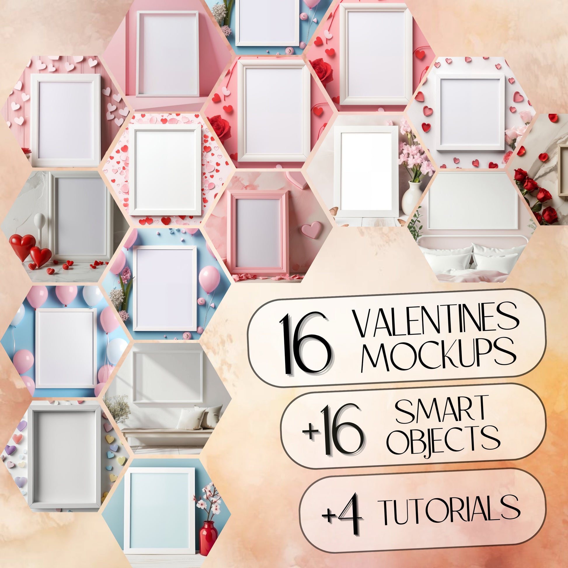 valentines frame mockup