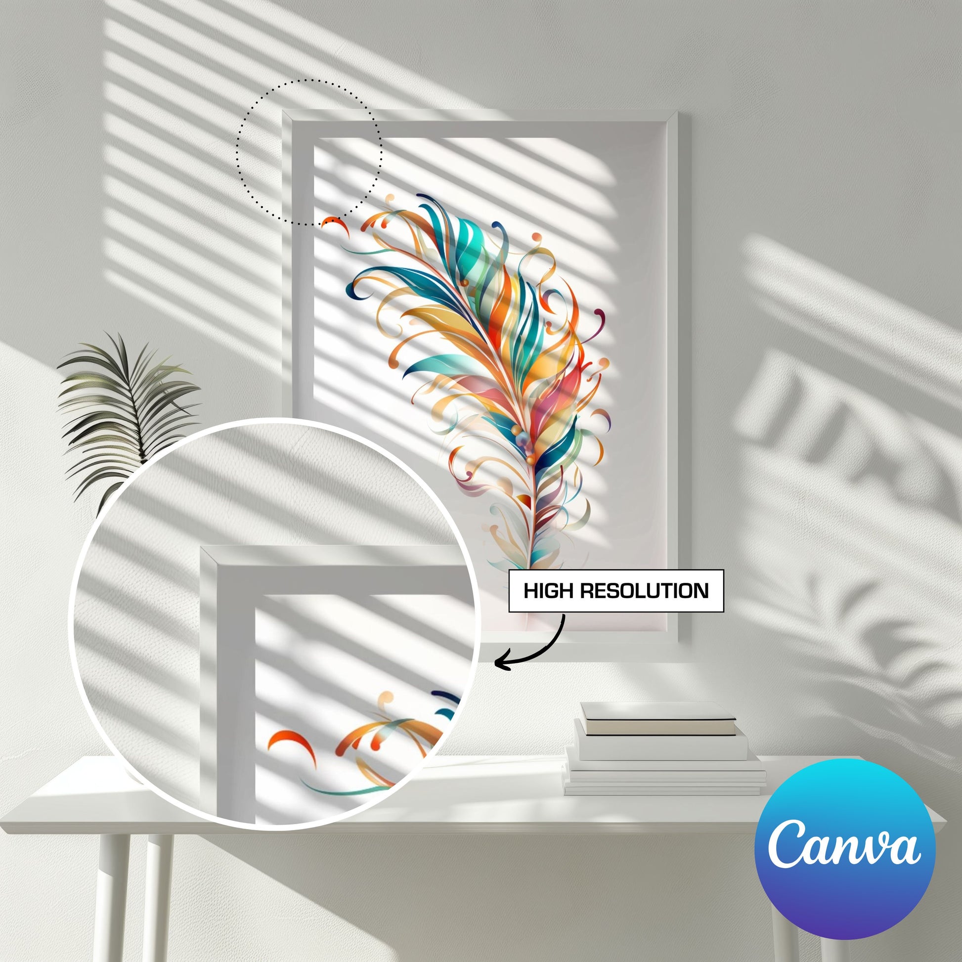 canva frame template