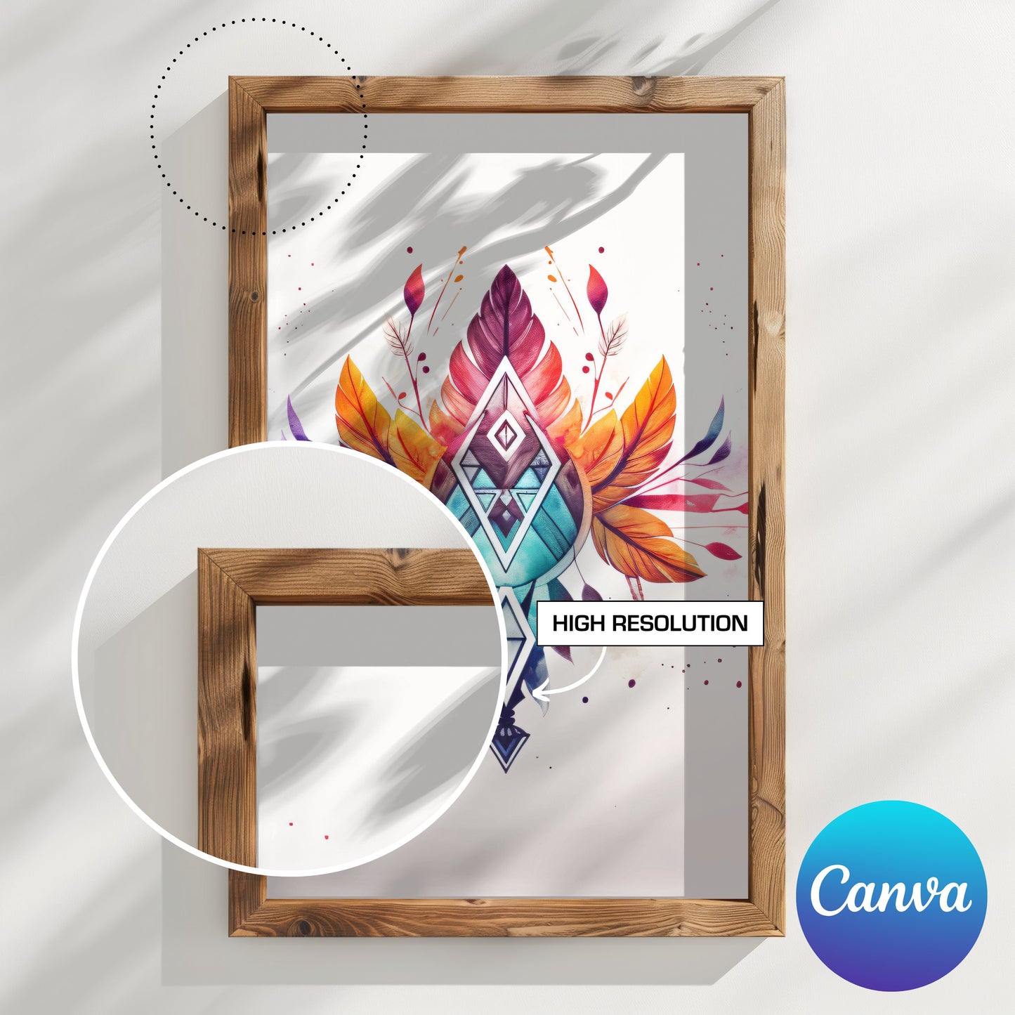 canva frame template