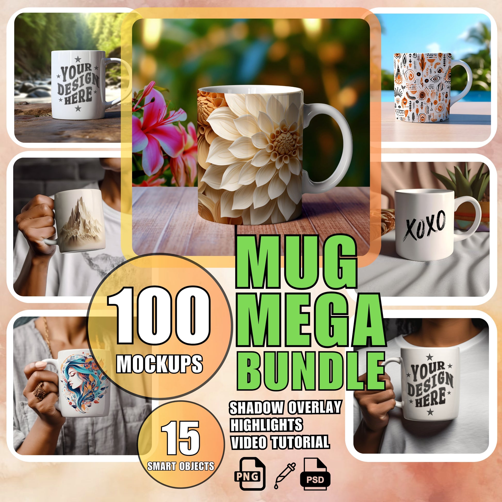 Ceramic Mug Mockup Bundle 