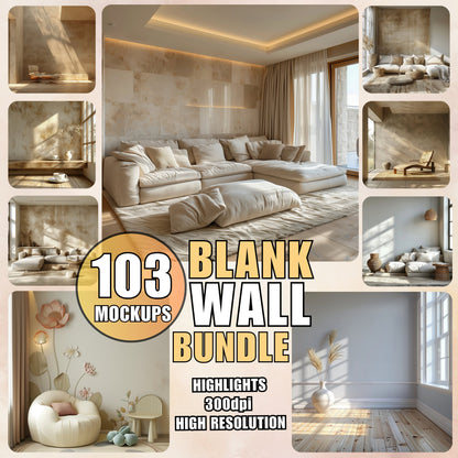 wall mockup bundle 