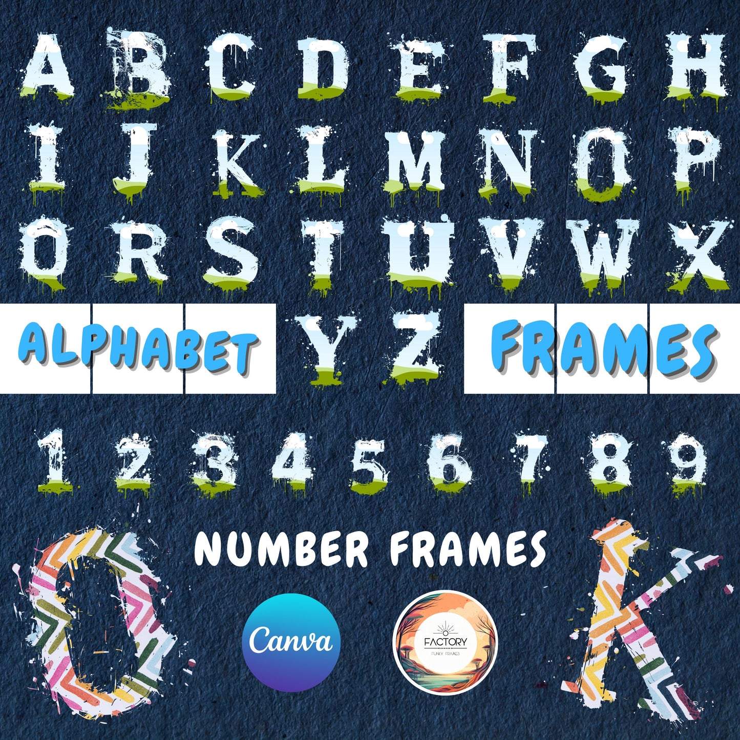  Canva Numbers Frame Template 