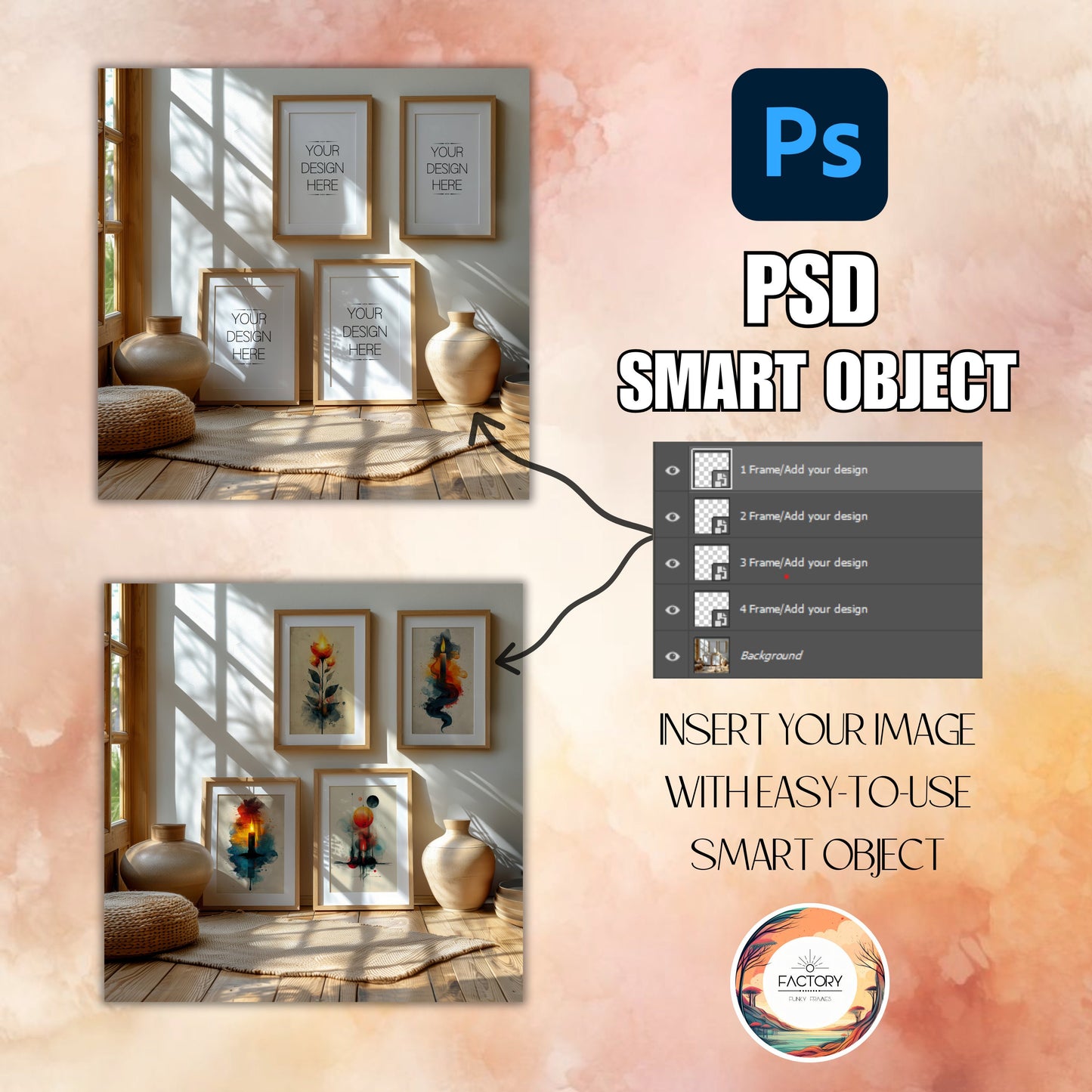 gallery psd frame mockups