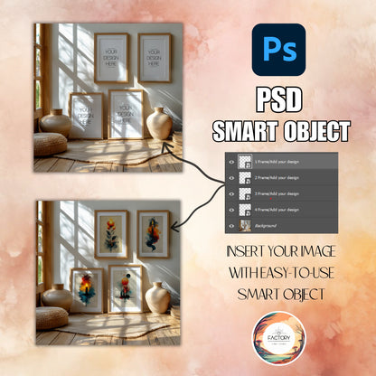 gallery psd frame mockups