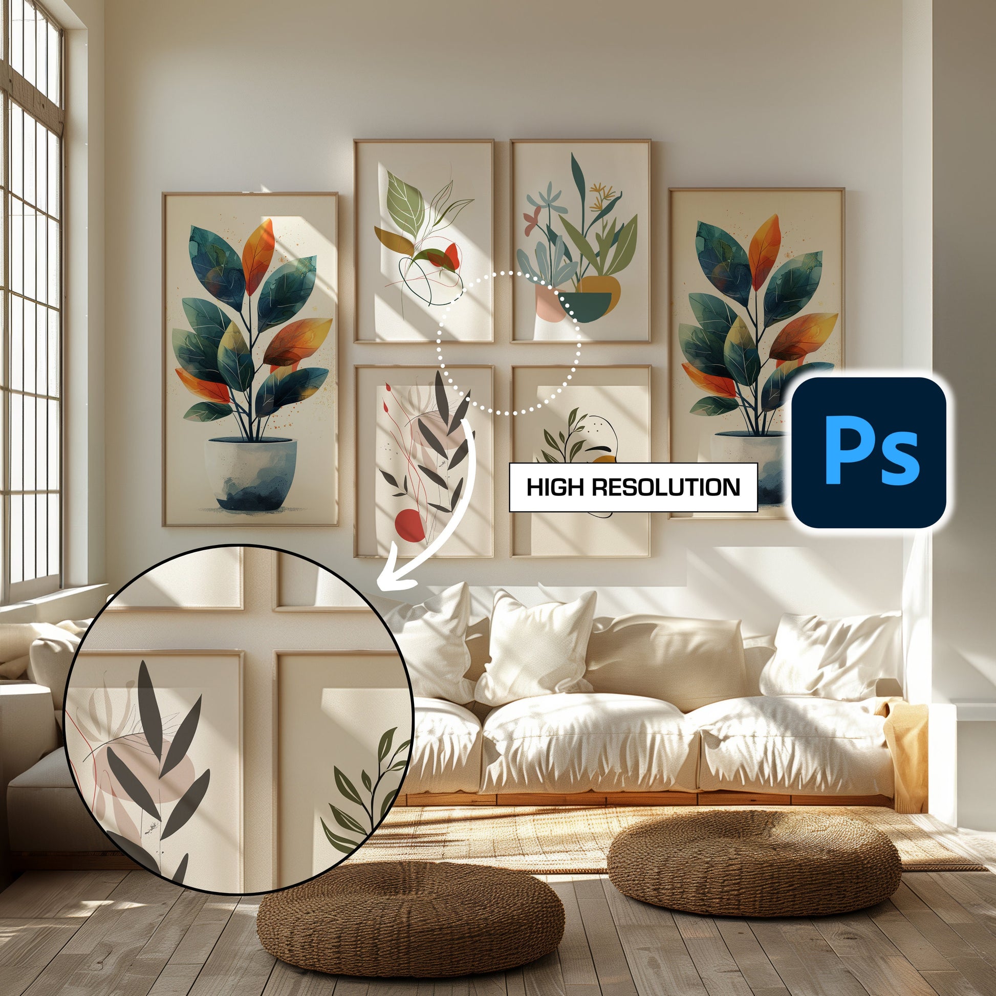 gallery psd mockup