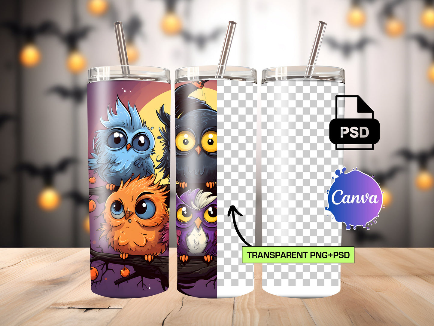 Full Wrap Tumbler Mockup + TUTORIAL