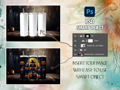 Halloween Canva Tumbler Mockup