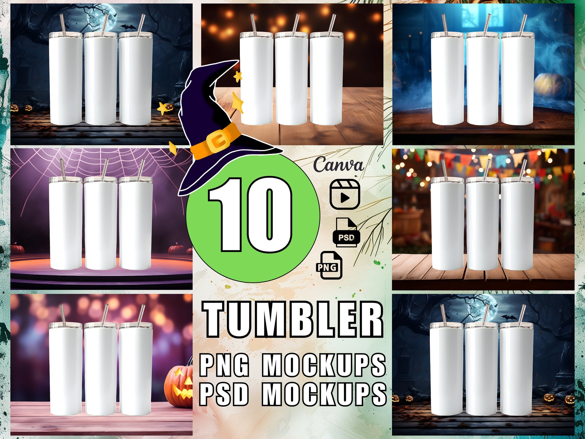 20 Oz Tumbler Mockup Bundle 