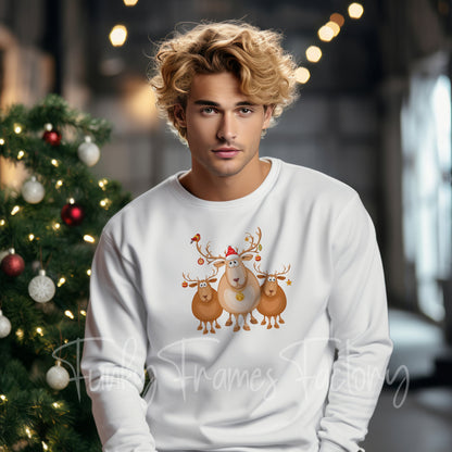 Christmas Sweatshirt Mockup Bundle | Gildan 18000 Sweater Mockup + TUTORIAL