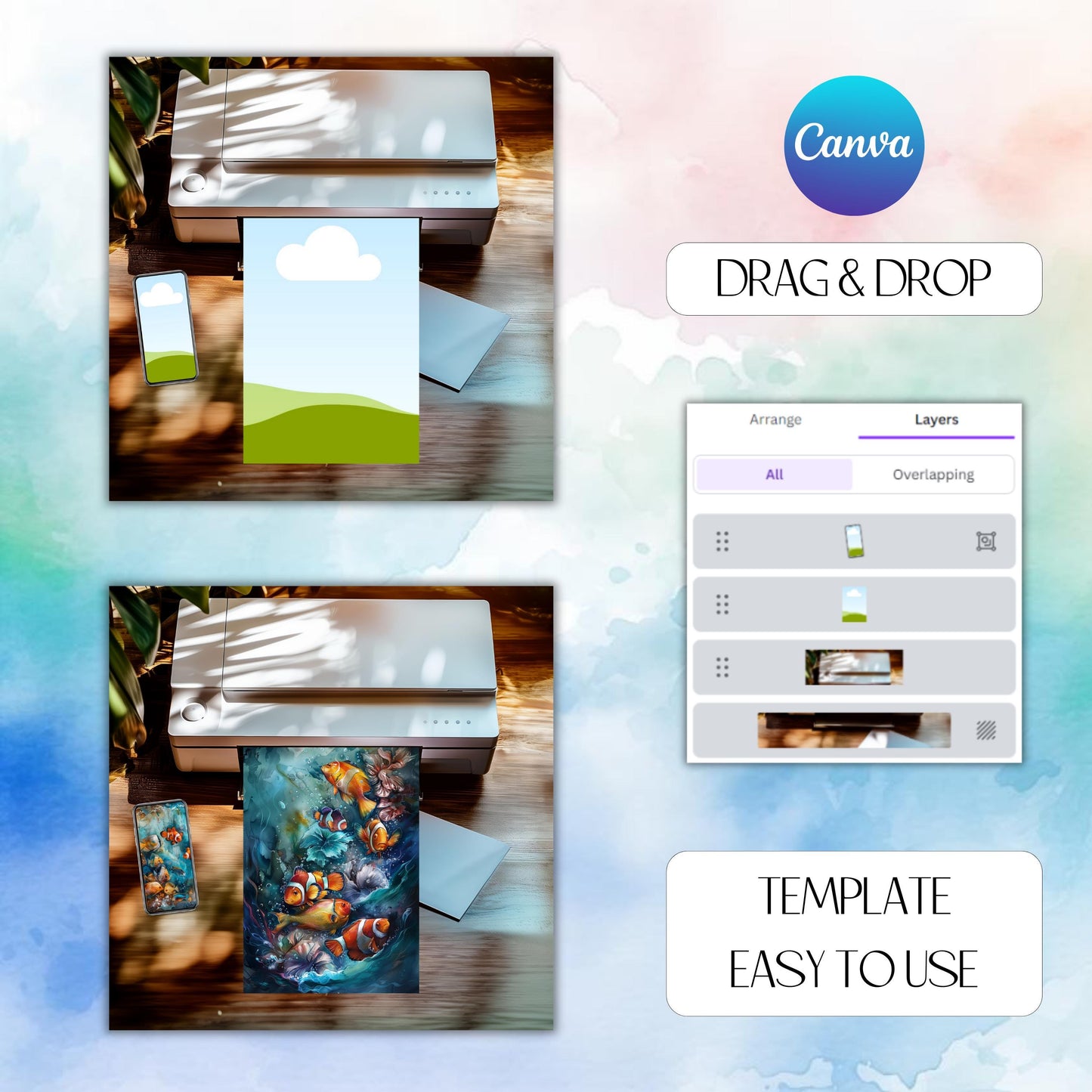 Drag and Drop Journal Template Video Canva Template