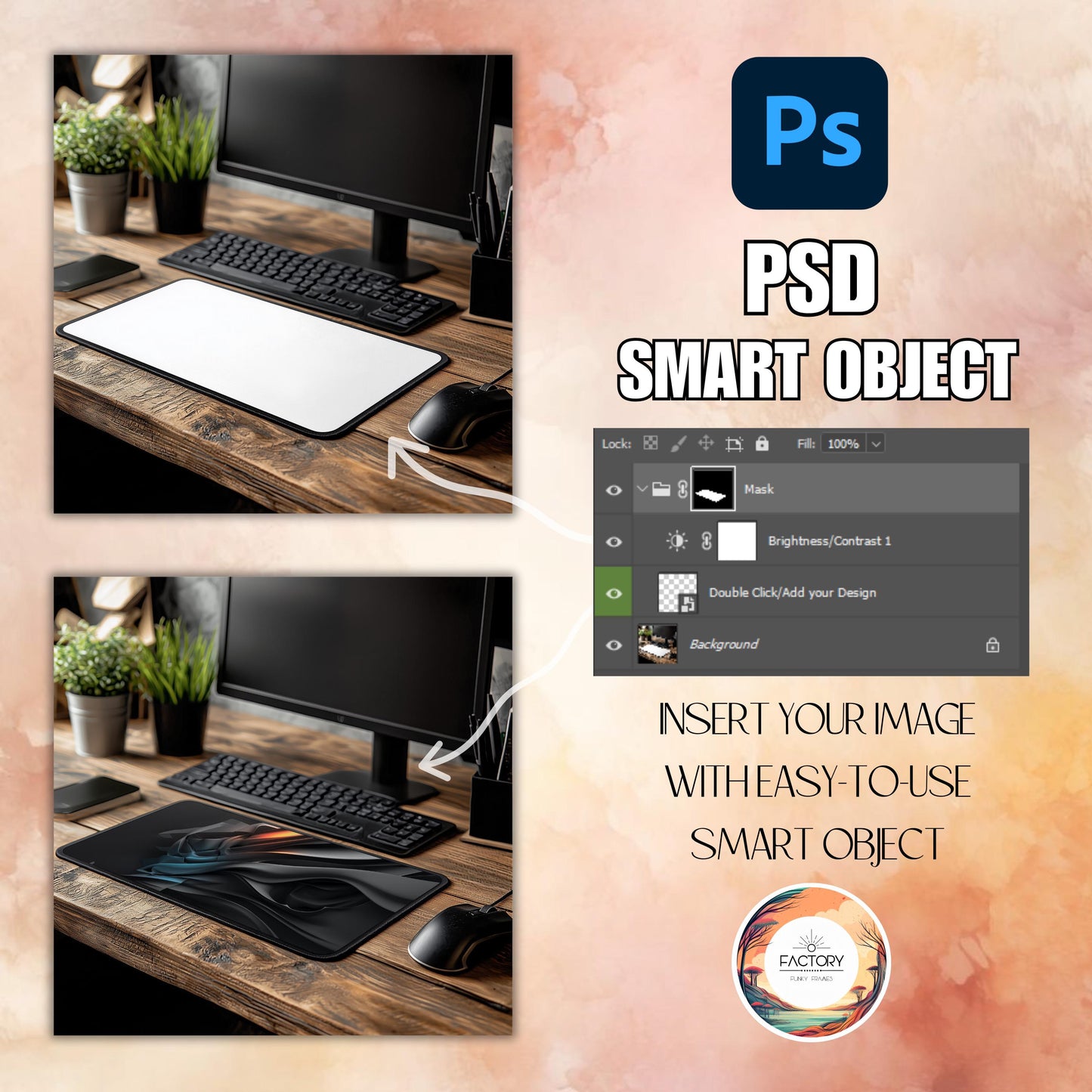 Photoshop Mouse Pad Sublimation Template