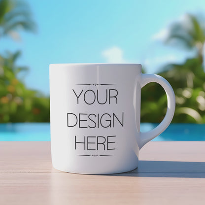 Ceramic Mug Mockup Bundle | Coffee Cup Mockup PSD Mug Mockup Bundle | Full Front Overlay Mockup + Tutorials