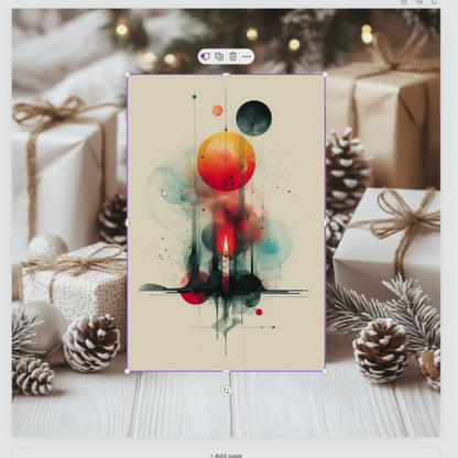 Christmas Wallart Template Bundle | Canva Frame Mockup | Canva Frame Template Bundle | Canva Drag and Drop Frame Mockup