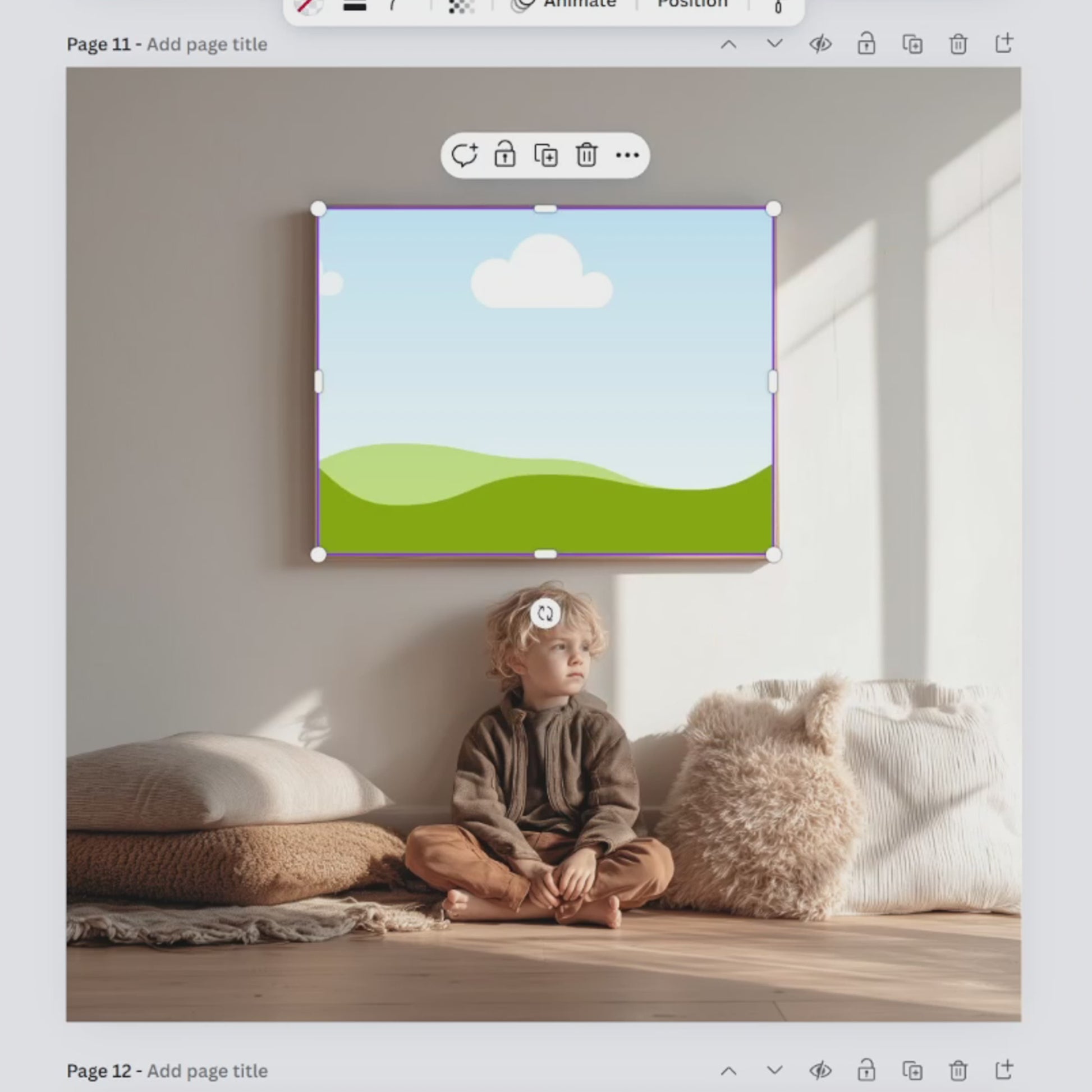 | Canva Frame Template Bundle | Wallart Mockup for Canva Drag and Drop