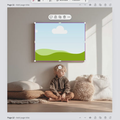 | Canva Frame Template Bundle | Wallart Mockup for Canva Drag and Drop