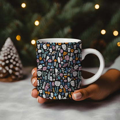 Christmas Mug Mockup Bundle + 11x PSD Mug Templates | Full Front Cover Christmas Cup Mock up Bundle + TUTORIALS